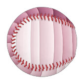 Benutzerdefiniertes Monogramm Pink Gradient Vertik Baseball (Vorderseite Links)