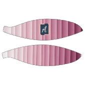 Benutzerdefiniertes Monogramm Pink Gradient Vertik Basketball (Panele)