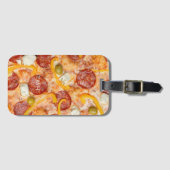 Benutzerdefiniertes Monogramm PIZZA Gepäckanhänger (Vorderseite (Horizontal))