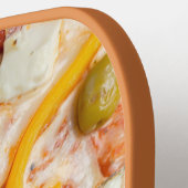 Benutzerdefiniertes Monogramm PIZZA Pickleball Schläger (Linke Seite)