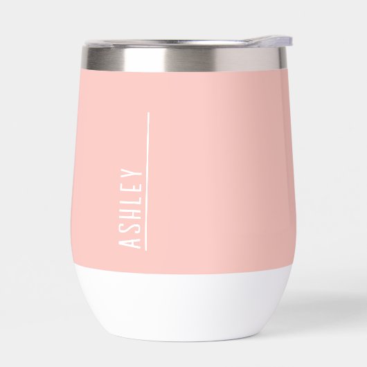 Benutzerdefiniertes Monogramm, rosa Deko (Links)