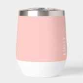 Benutzerdefiniertes Monogramm, rosa Deko (Vorderseite)