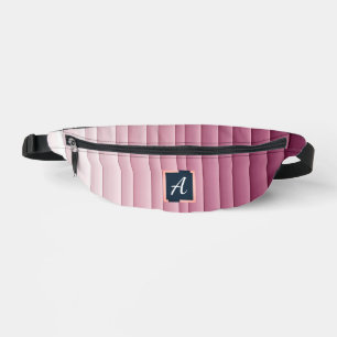 Benutzerdefiniertes Monogramm Rosa Farbverlauf Ver Bauchtasche