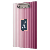 Benutzerdefiniertes Monogramm Rosa Farbverlauf Ver Klemmbrett (Links)