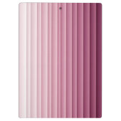 Benutzerdefiniertes Monogramm Rosa Farbverlauf Ver Klemmbrett (Rückseite)