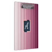 Benutzerdefiniertes Monogramm Rosa Farbverlauf Ver Klemmbrett (Rechts)