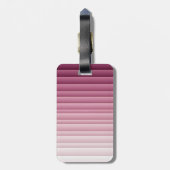 Benutzerdefiniertes Monogramm Rosa Gradient Vertik Gepäckanhänger (Rückseite vertikal)