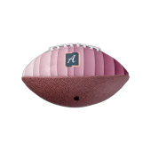 Benutzerdefiniertes Monogramm Rosa Gradienten-Vert Football (Gedreht 270)