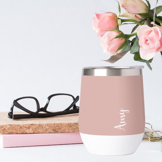 Benutzerdefiniertes Monogramm, rosa mit Skripttypo