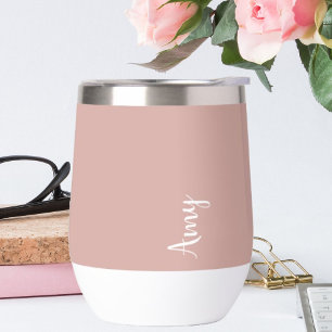 Benutzerdefiniertes Monogramm, rosa mit Skripttypo