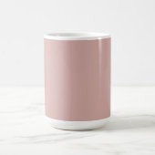 Benutzerdefiniertes Monogramm, rosa mit Skripttypo Kaffeetasse (Mittel)