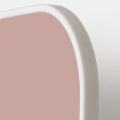 Benutzerdefiniertes Monogramm, rosa mit Skripttypo Pickleball Schläger (Linke Seite)