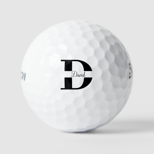 Benutzerdefiniertes Monogramm Srixon Soft Feel 13 Golfball (Vorderseite)