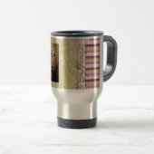 Benutzerdefiniertes Monogramm Stainless Travel Mug Reisebecher (VorderseiteRechts)