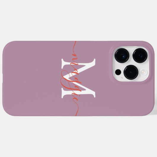 Benutzerdefiniertes Monogramm-Telefongehäuse - Per Case-Mate iPhone Hülle (Rückseite (Horizontal))