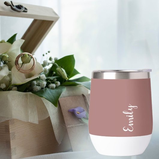 Benutzerdefiniertes Monogramm, tiefrosa mit Skript