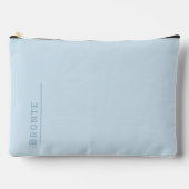 Benutzerdefiniertes Monogramm, trendy Ice Blue Zubehörtasche (Vorderseite)