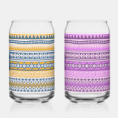 Benutzerdefiniertes Monogramm Tribal Aztec Muster Dosenglas (Links)