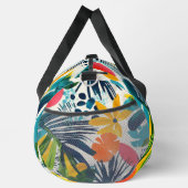 Benutzerdefiniertes Monogramm tropisches Abstrakte Duffle Bag (Rechts)