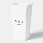Benutzerdefiniertes Monogramm und Datumssymbol der Geschenkschachtel (Vorderseite)