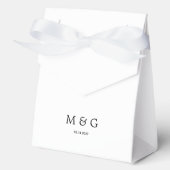 Benutzerdefiniertes Monogramm und Datumssymbol des Geschenkschachtel (Vorderseite)