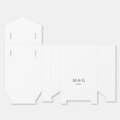 Benutzerdefiniertes Monogramm und Datumssymbol des Geschenkschachtel (Ungefaltet)