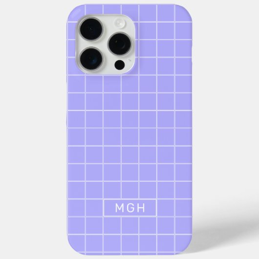 Benutzerdefiniertes Monogramm- und Farbgeometrie-M Case-Mate iPhone Hülle (Rückseite)