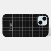 Benutzerdefiniertes Monogramm- und Farbgeometrie-M Case-Mate iPhone Hülle (Rückseite (Horizontal))