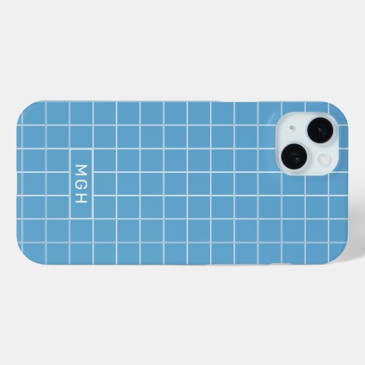 Benutzerdefiniertes Monogramm- und Farbgeometrie-M Case-Mate iPhone Hülle (Rückseite (Horizontal))