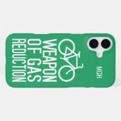 Benutzerdefiniertes Monogramm und Farbrad iPhone Hülle (Rückseite (Horizontal))