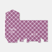 Benutzerdefiniertes Monogramm und Karierter Text / Geschenkschachtel (Ungefaltet)