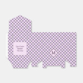 Benutzerdefiniertes Monogramm und Karierter Text / Geschenkschachtel (Ungefaltet)