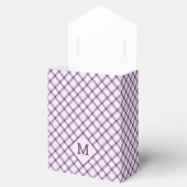 Benutzerdefiniertes Monogramm und Karierter Text / Geschenkschachtel (Geöffnet)