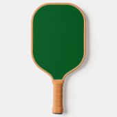 Benutzerdefiniertes Monogramm und Name Grün Pickleball Schläger (Rückseite)
