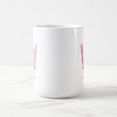 Benutzerdefiniertes Monogramm und Name Kaffeetasse (Mittel)