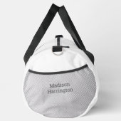 Benutzerdefiniertes Monogramm und Name TENNIS Duffle Bag (Rechts)