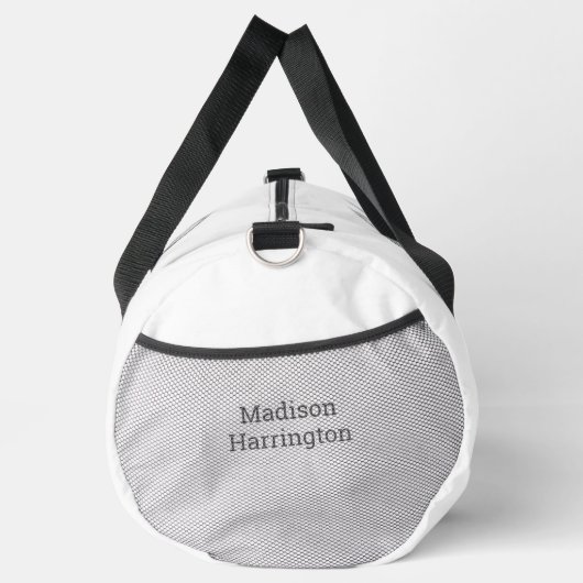 Benutzerdefiniertes Monogramm und Name TENNIS Duffle Bag (Rechts)