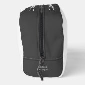 Benutzerdefiniertes Monogramm und Name TENNIS Waschbeutel (Rechts)