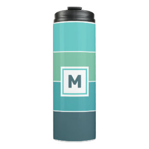 Benutzerdefiniertes Monogramm und Name Thermischer Thermosbecher