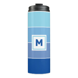 Benutzerdefiniertes Monogramm und Name Thermischer Thermosbecher