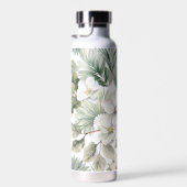 Benutzerdefiniertes Monogramm Wasserfarbe Floral Trinkflasche (Rechts)