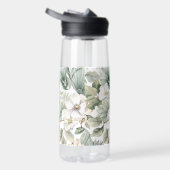 Benutzerdefiniertes Monogramm Wasserfarbe Floral Trinkflasche (Rechts)