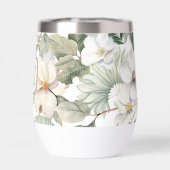 Benutzerdefiniertes Monogramm Wasserfarben-Blumenm (Rückseite)