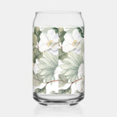 Benutzerdefiniertes Monogramm-Wasserfarben-Blumenm Dosenglas (Rechts)