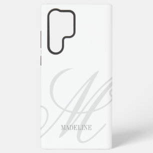 Benutzerdefiniertes Monogramm-Wasserzeichen-Logo e Samsung Galaxy Hülle