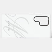 Benutzerdefiniertes Monogramm-Wasserzeichen-Logo e Samsung Galaxy Hülle (Rückseite (Horizontal))