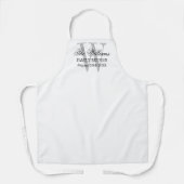 Benutzerdefiniertes Monogramm Wiedersehen GRILLEN Schürze (Vorderseite)