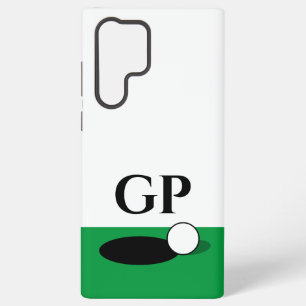 Benutzerdefiniertes monogrammiertes Golfspieler Samsung Galaxy Hülle