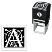 Benutzerdefiniertes monogrammiertes Mercer-Initial Permastempel (Beispiel)
