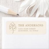 Benutzerdefiniertes Monstera-Monogramm-Hochzeitslo (Insitu)